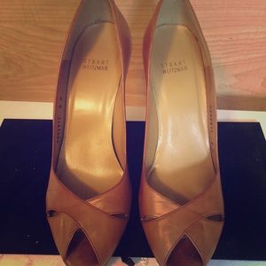 Stuart weitzman 5 inch stacked heel